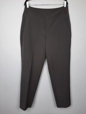 Athleta TALL Endless High Rise Tapered Ankle Pants Truffle Brown size 14